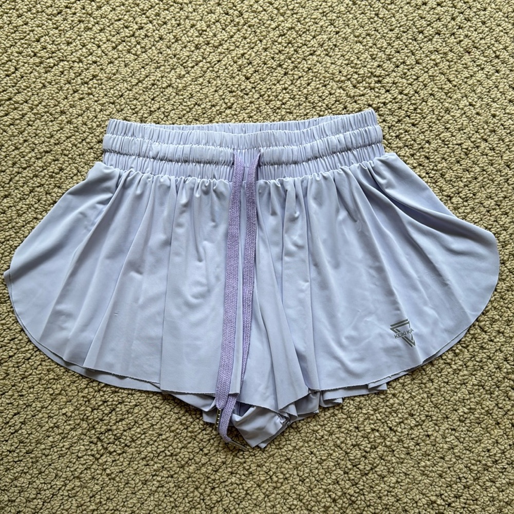 Purple Keiki Kona flowy shorts - built in shorts